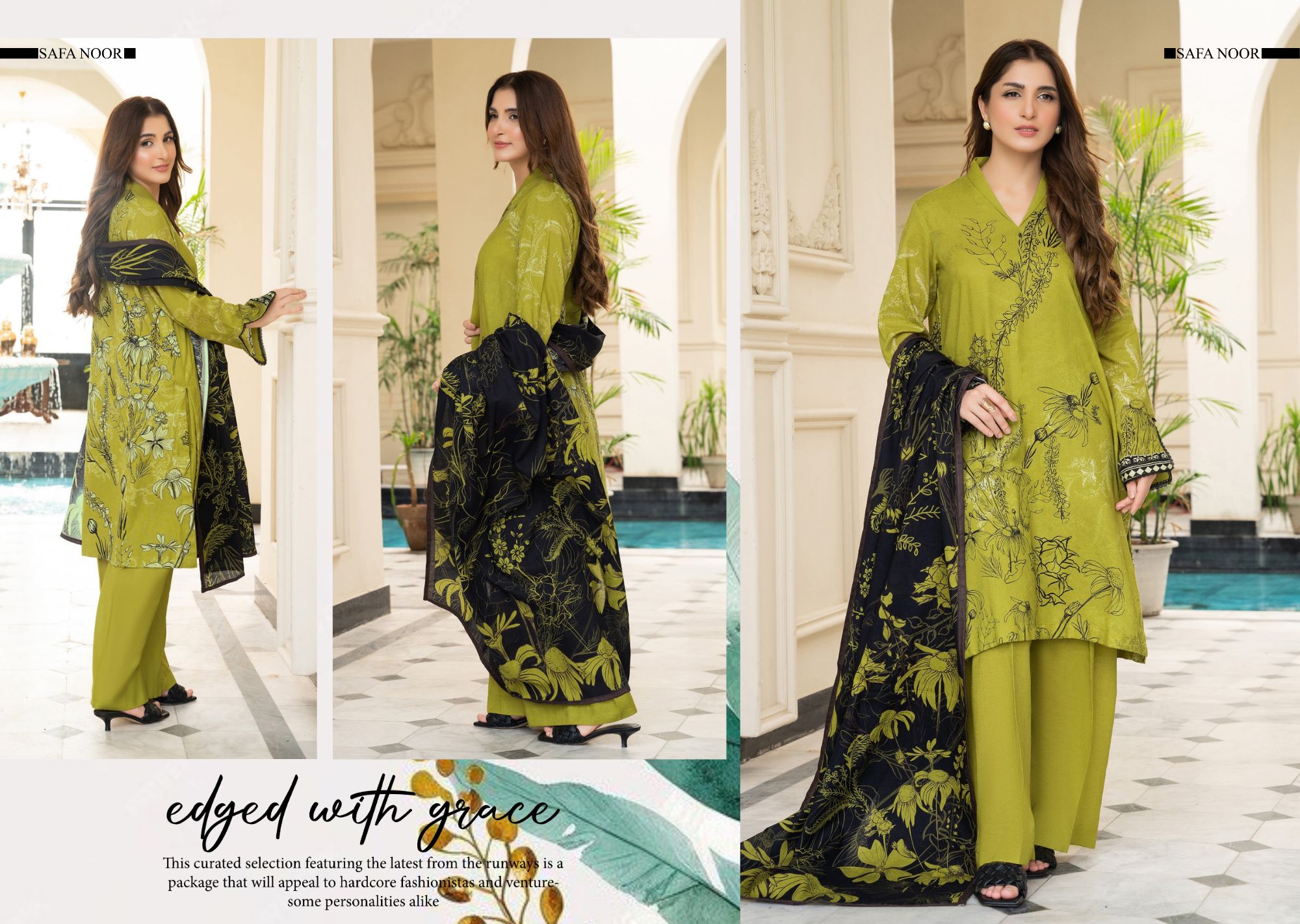 Safa Noor Unstitched Khaddar 3-Piece - SN009