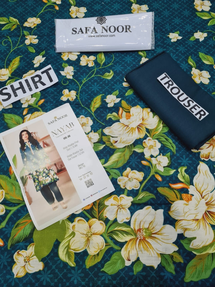 Safa Noor Brand printed Khaddar 2ps.. S8